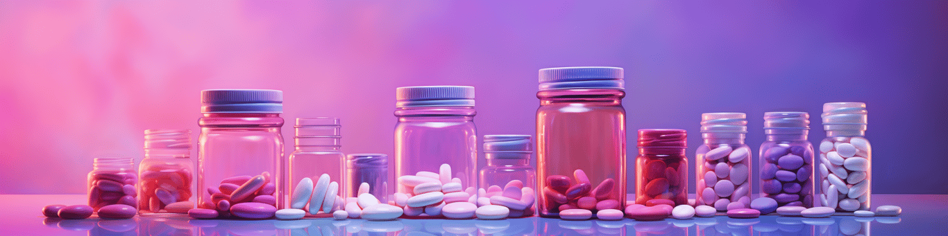 image of different drug pills on a surface