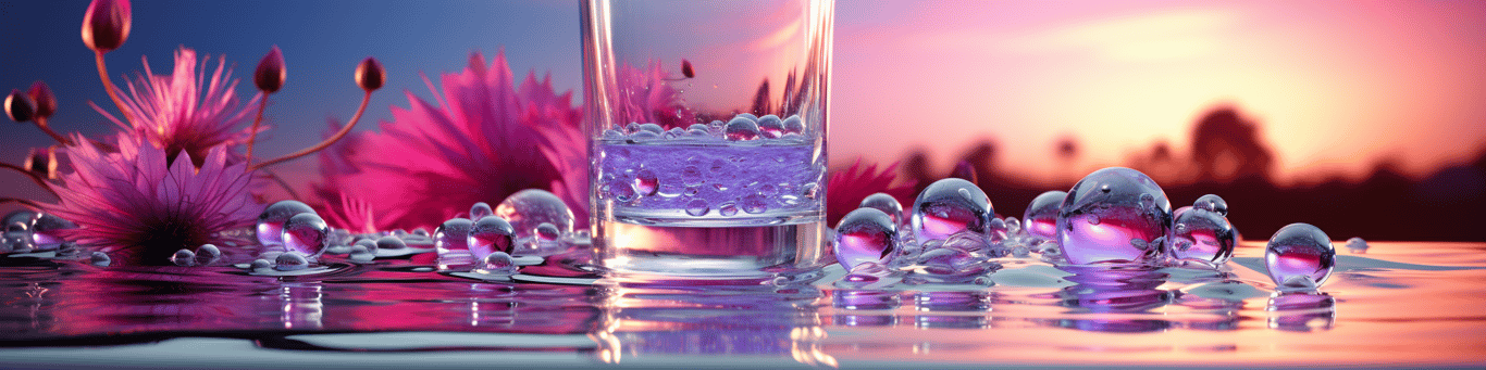 image of drug pills surrounding a glass of water symbolizing drug consumption