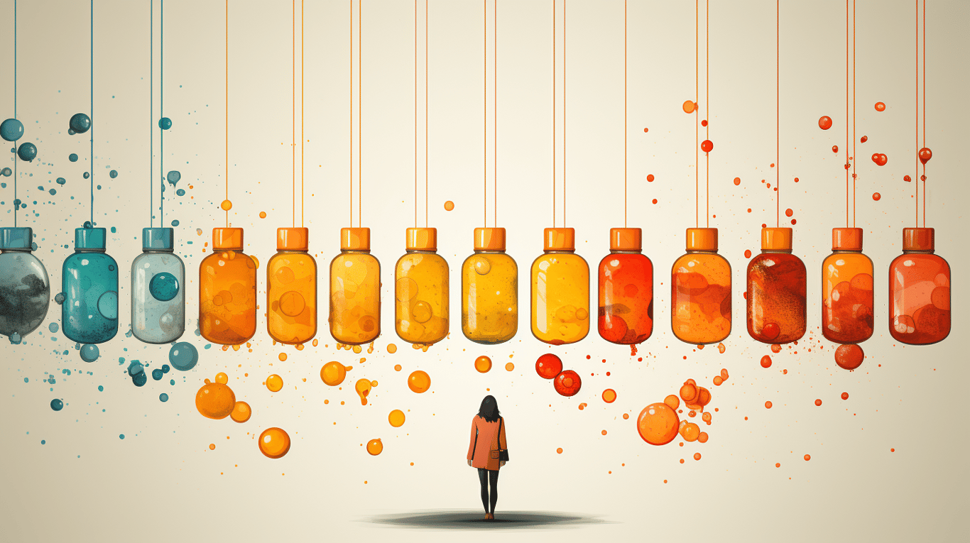 abstract image of a patient experiencing side effect