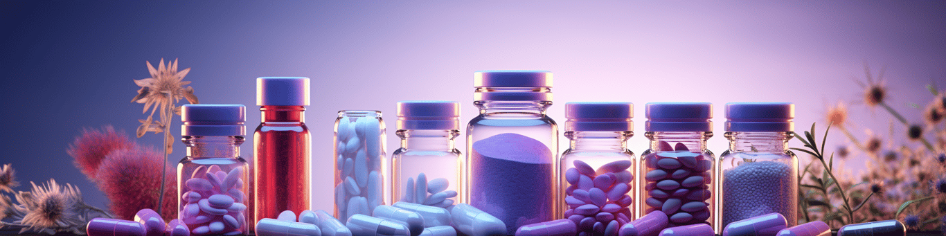 image of different drug pills on a surface