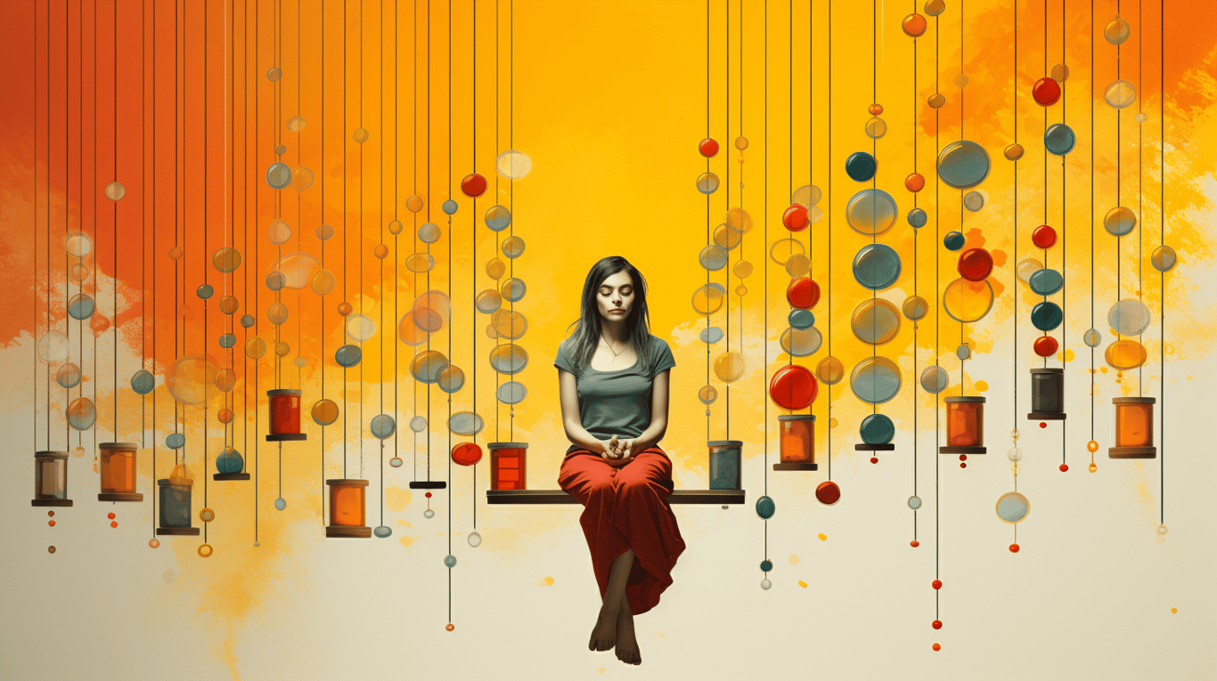 abstract image of a patient experiencing side effect