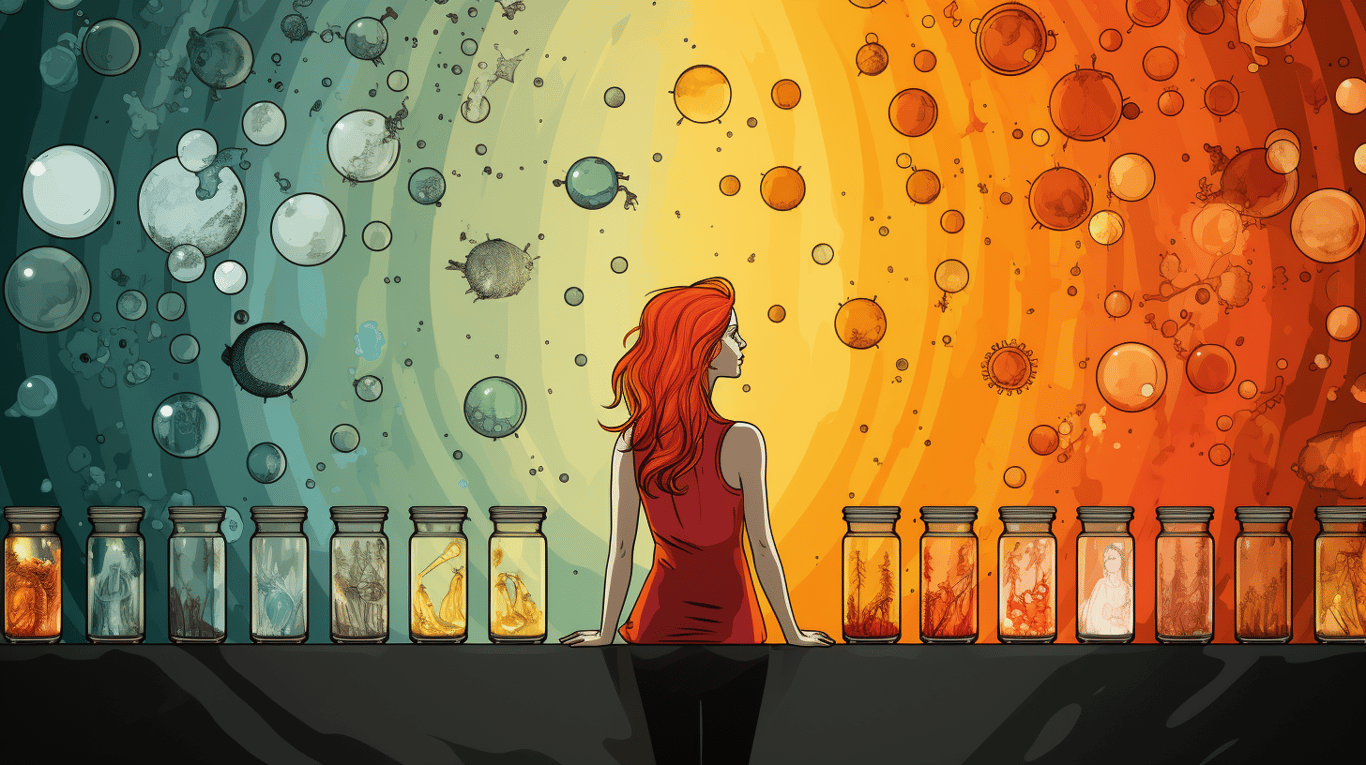 abstract image of a patient experiencing side effect