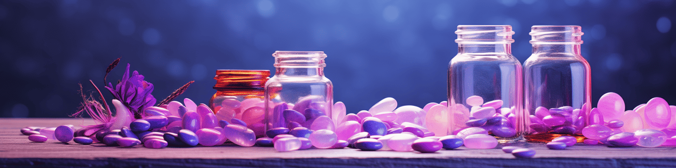 image of different drug pills on a surface