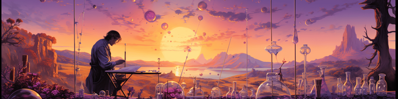 image of a doctor in a lab doing drug, clinical research