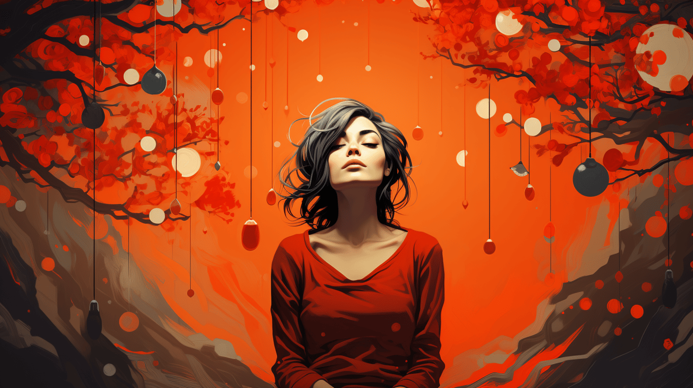 abstract image of a patient experiencing side effect