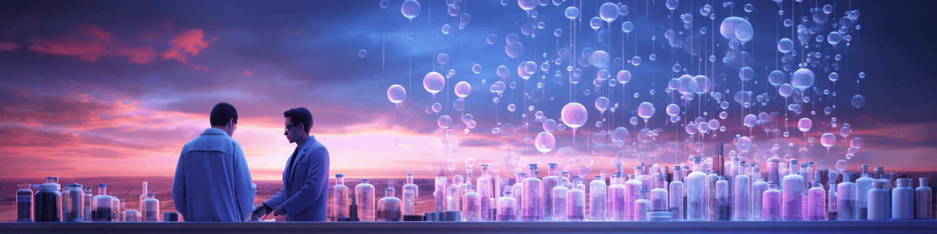 image of a doctor in a lab doing drug, clinical research