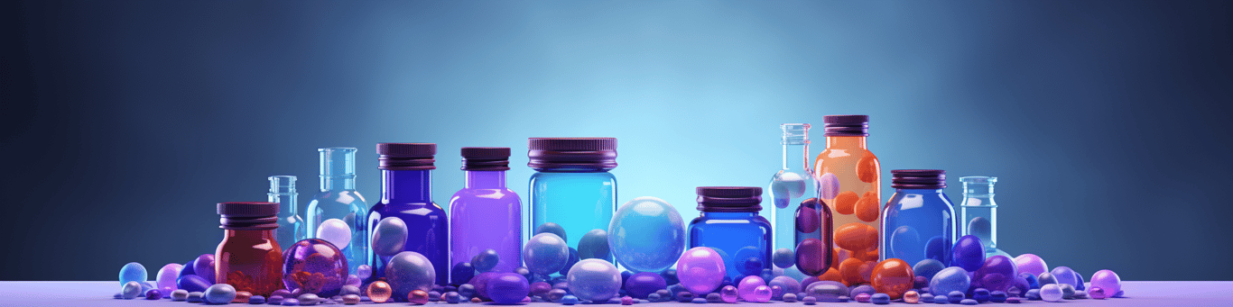 image of different drug pills on a surface