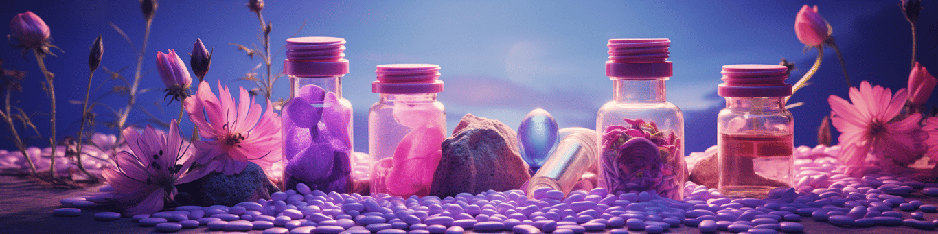 image of different drug pills on a surface