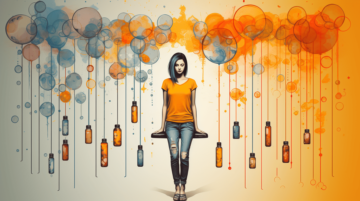 abstract image of a patient experiencing side effect