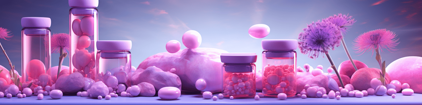 image of different drug pills on a surface