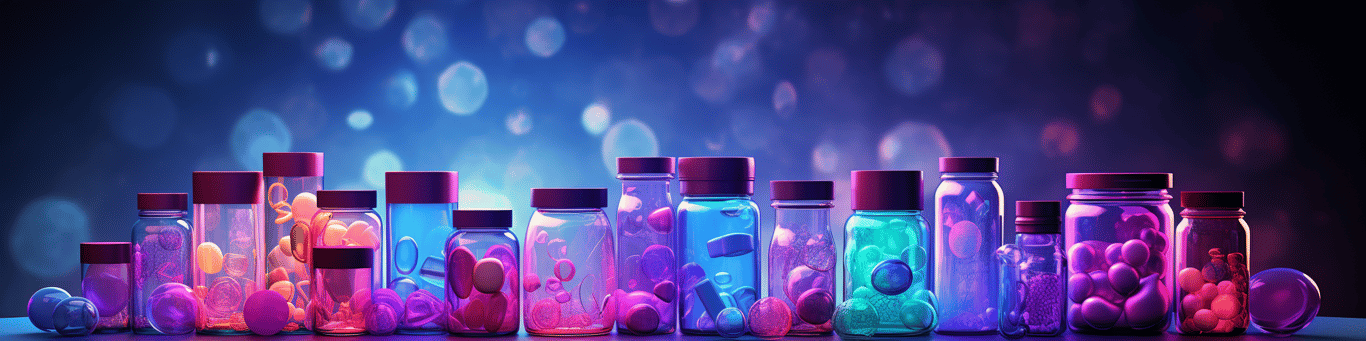 image of different drug pills on a surface