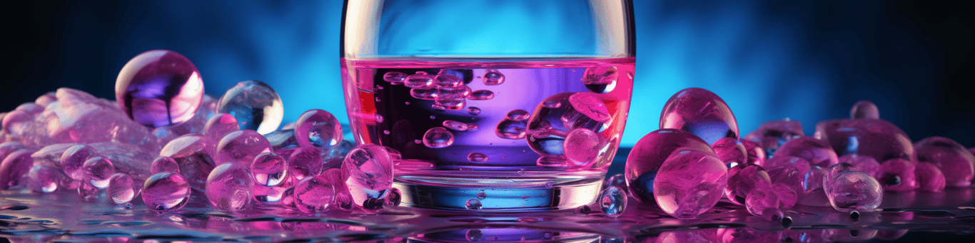 image of drug pills surrounding a glass of water symbolizing drug consumption