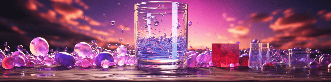 image of drug pills surrounding a glass of water symbolizing drug consumption
