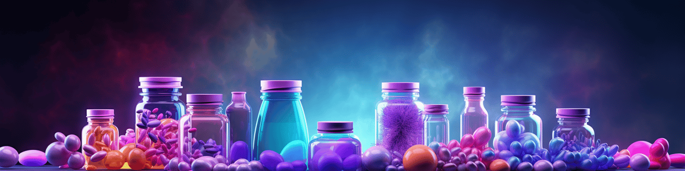 image of different drug pills on a surface