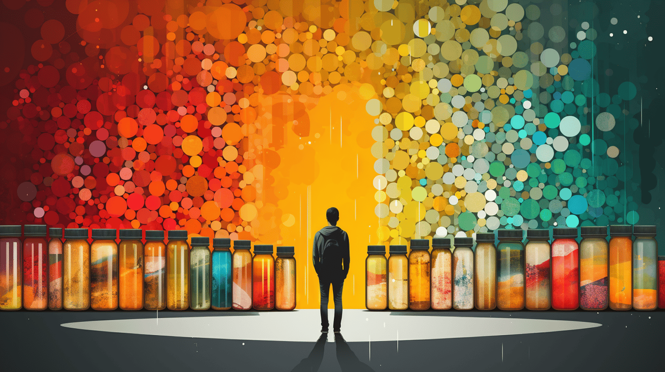 abstract image of a patient experiencing side effect