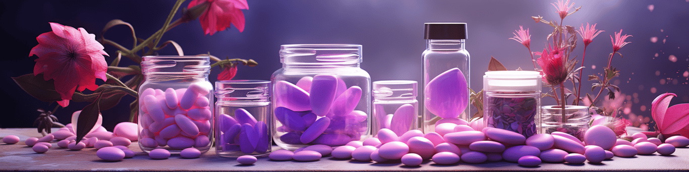 image of different drug pills on a surface