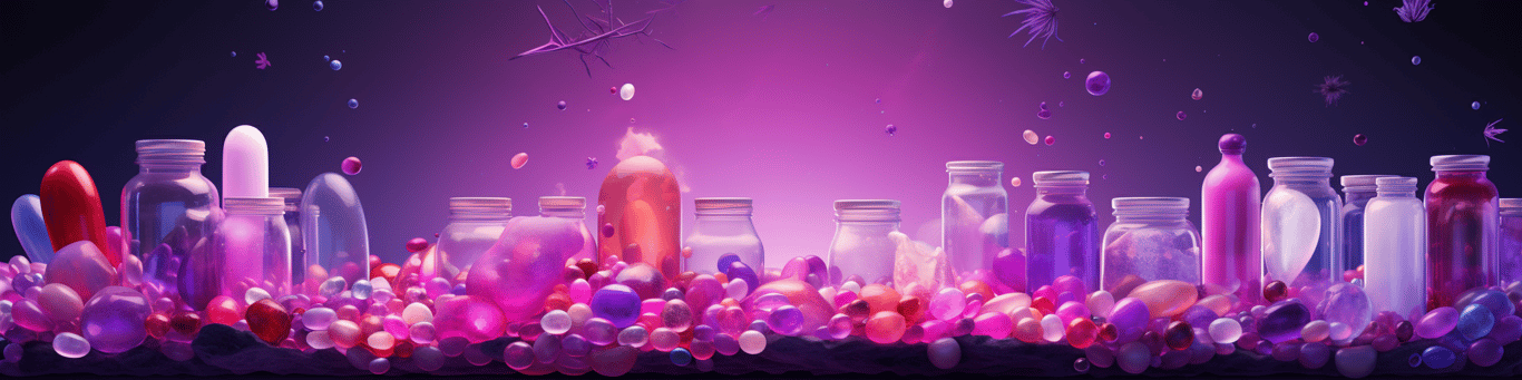 image of different drug pills on a surface