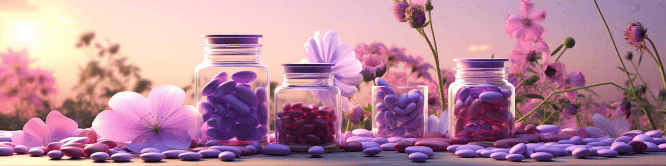 image of different drug pills on a surface