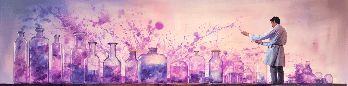 image of a doctor in a lab doing drug, clinical research