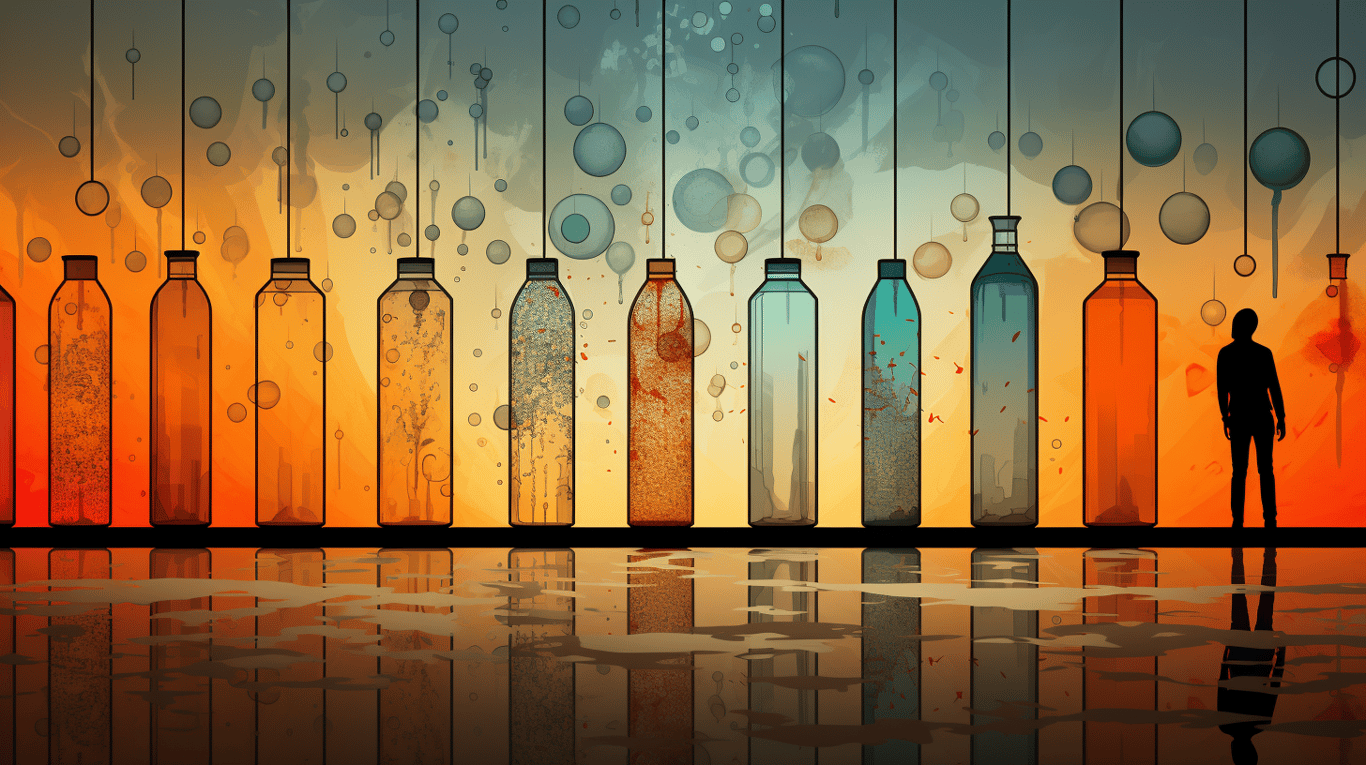 abstract image of a patient experiencing side effect