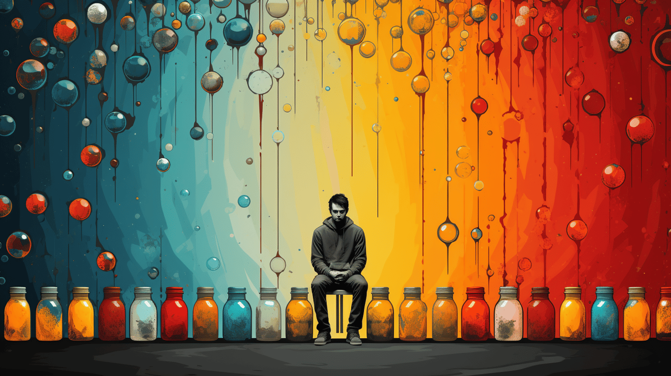 abstract image of a patient experiencing side effect