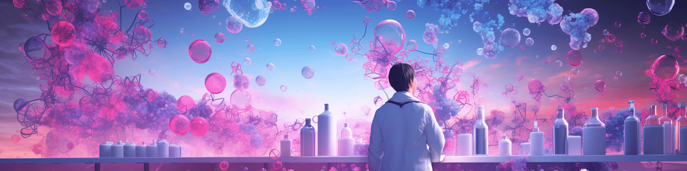 image of a doctor in a lab doing drug, clinical research