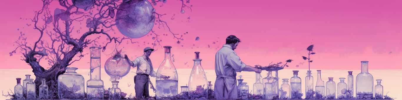 image of a doctor in a lab doing drug, clinical research