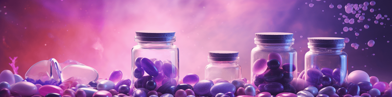 image of different drug pills on a surface