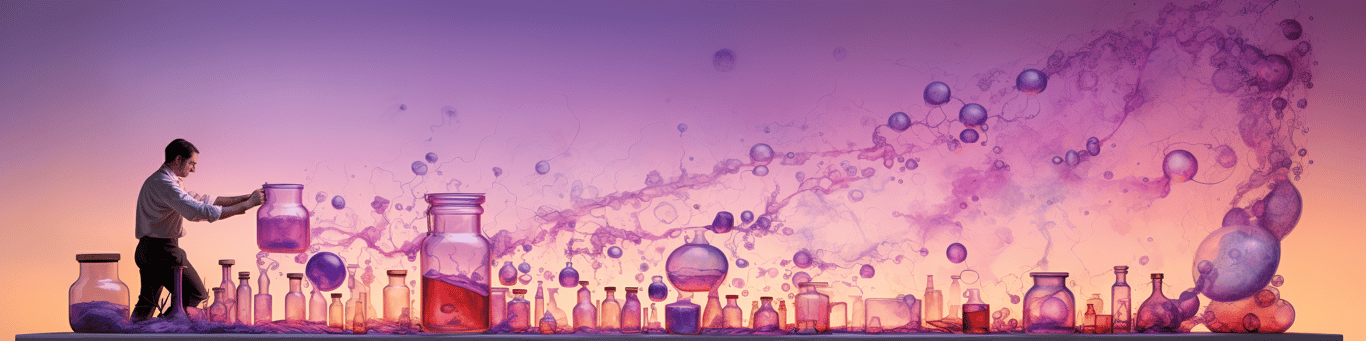 image of a doctor in a lab doing drug, clinical research