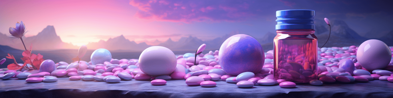 image of different drug pills on a surface