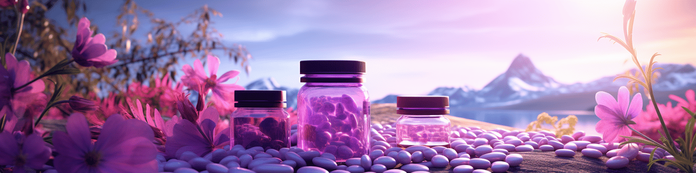 image of different drug pills on a surface