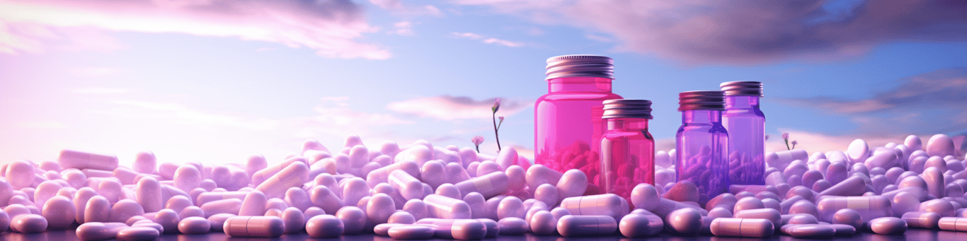 image of different drug pills on a surface