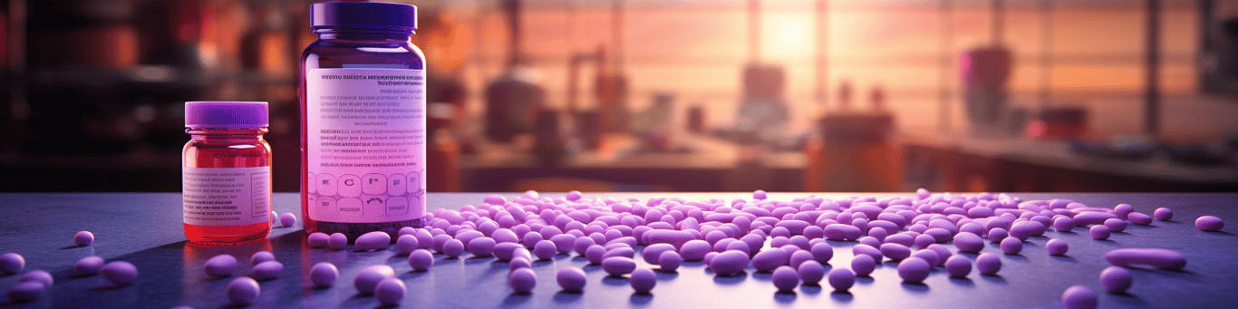 image of different drug pills on a surface