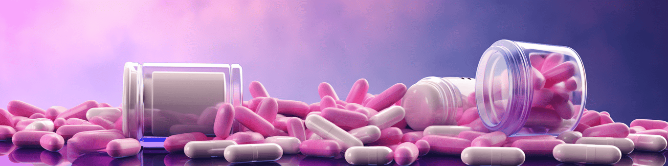 image of different drug pills on a surface