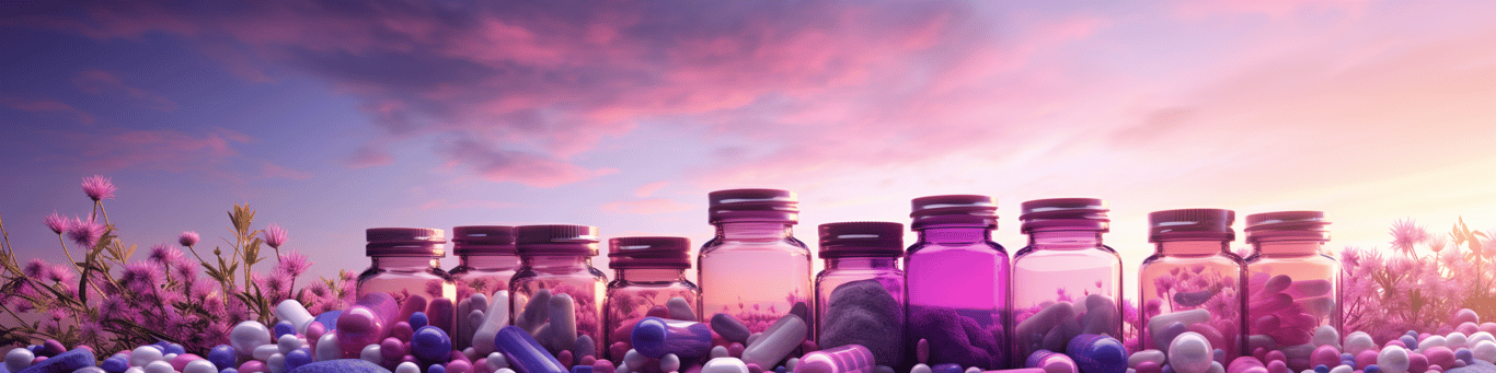 image of different drug pills on a surface