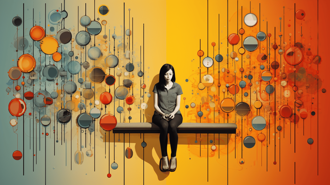 abstract image of a patient experiencing side effect