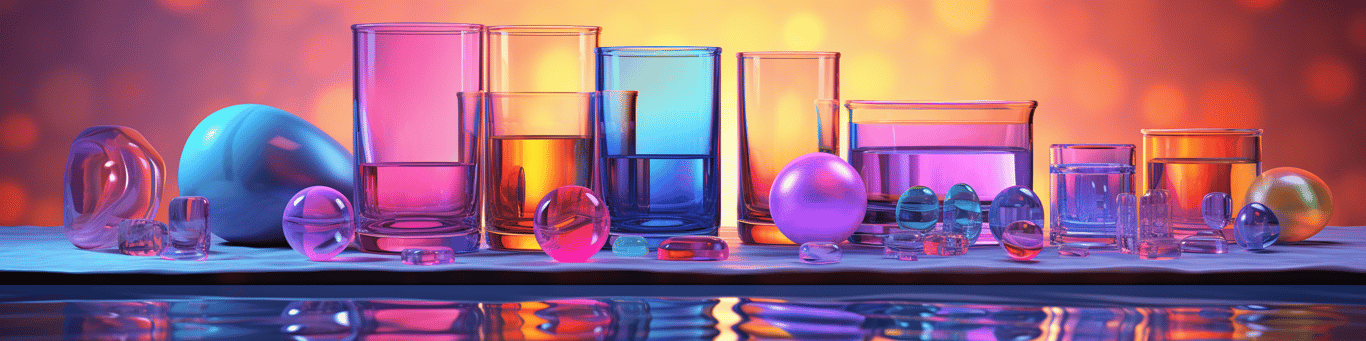 image of drug pills surrounding a glass of water symbolizing drug consumption