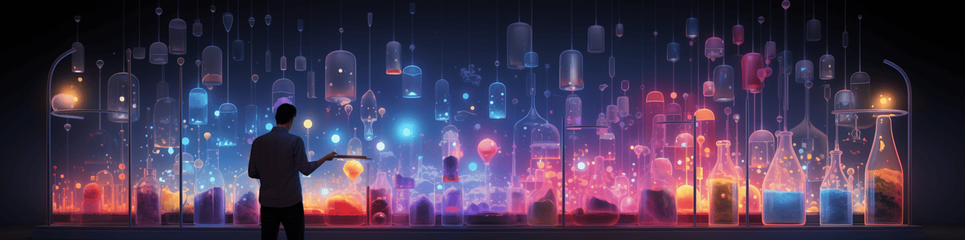 image of a doctor in a lab doing drug, clinical research