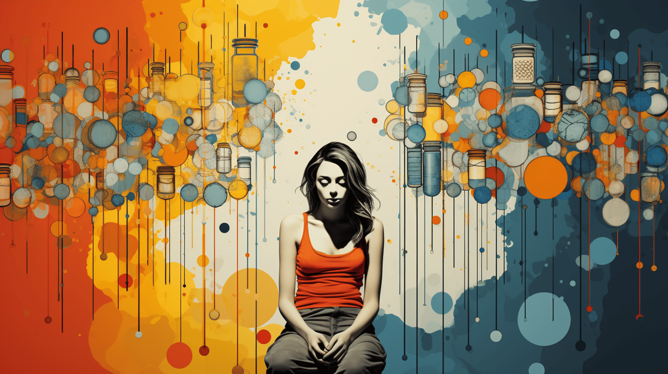 abstract image of a patient experiencing side effect