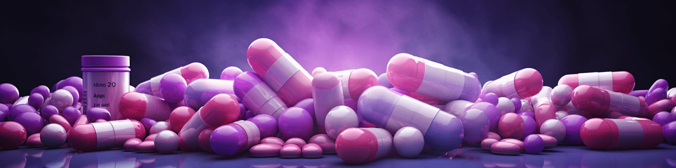 image of different drug pills on a surface