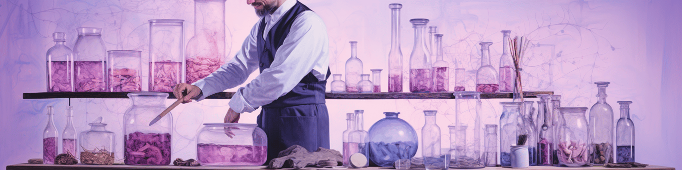 image of a doctor in a lab doing drug, clinical research