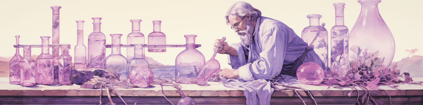 image of a doctor in a lab doing drug, clinical research