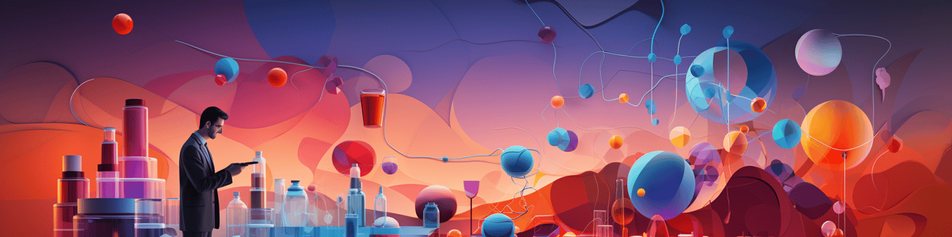 image of a doctor in a lab doing drug, clinical research