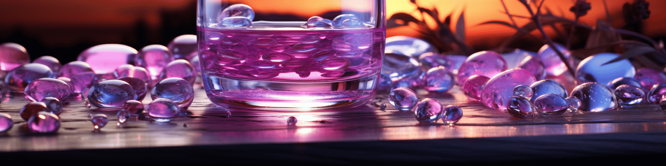 image of drug pills surrounding a glass of water symbolizing drug consumption