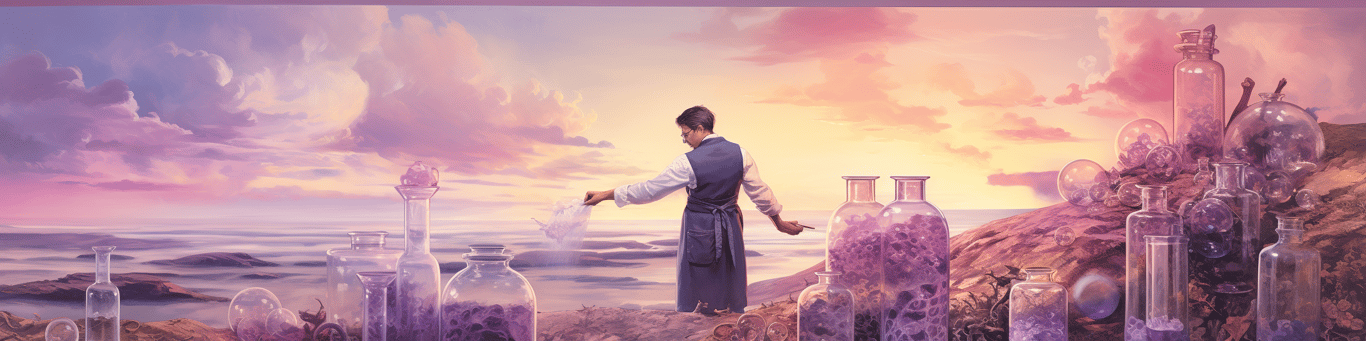 image of a doctor in a lab doing drug, clinical research