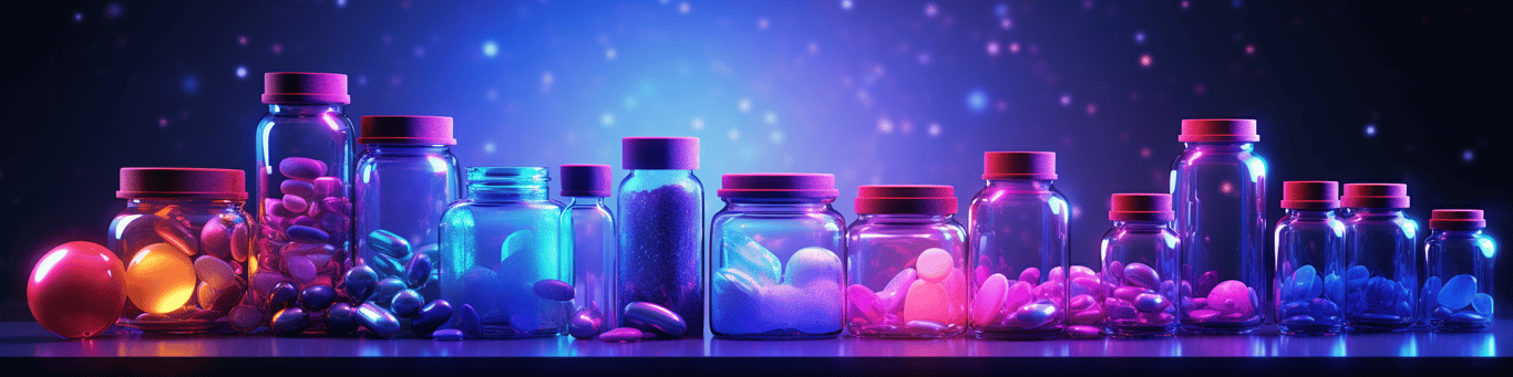 image of different drug pills on a surface