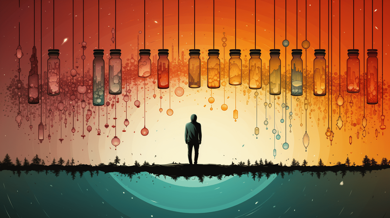 abstract image of a patient experiencing side effect