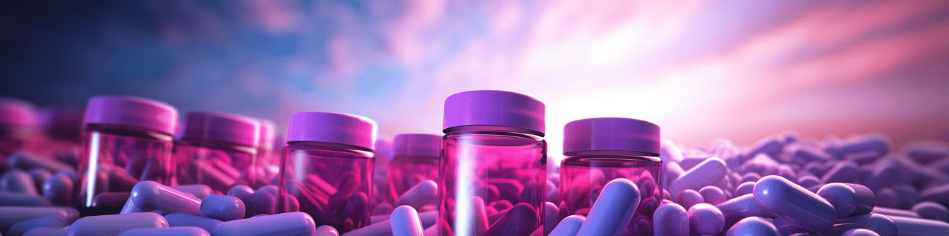 image of different drug pills on a surface