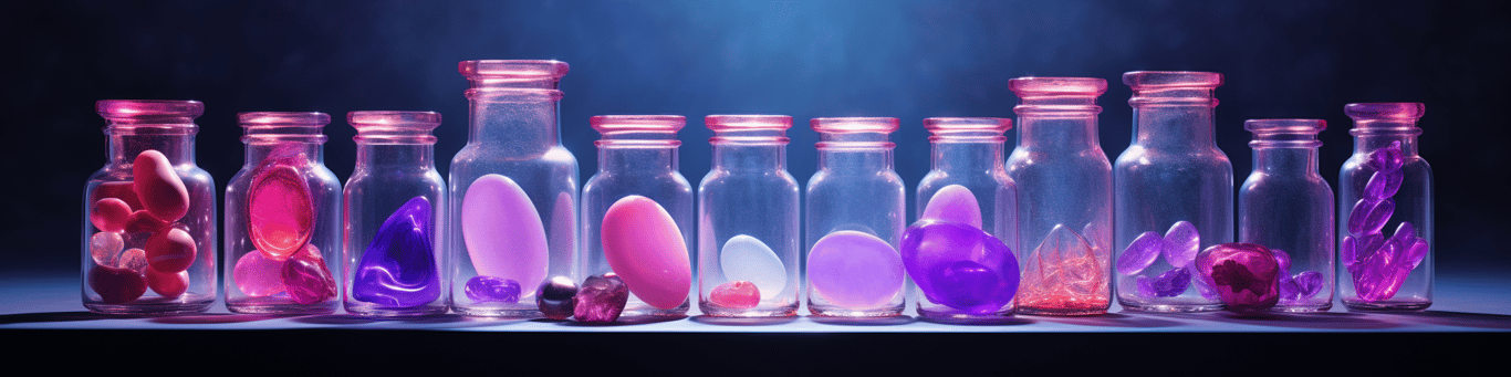 image of different drug pills on a surface