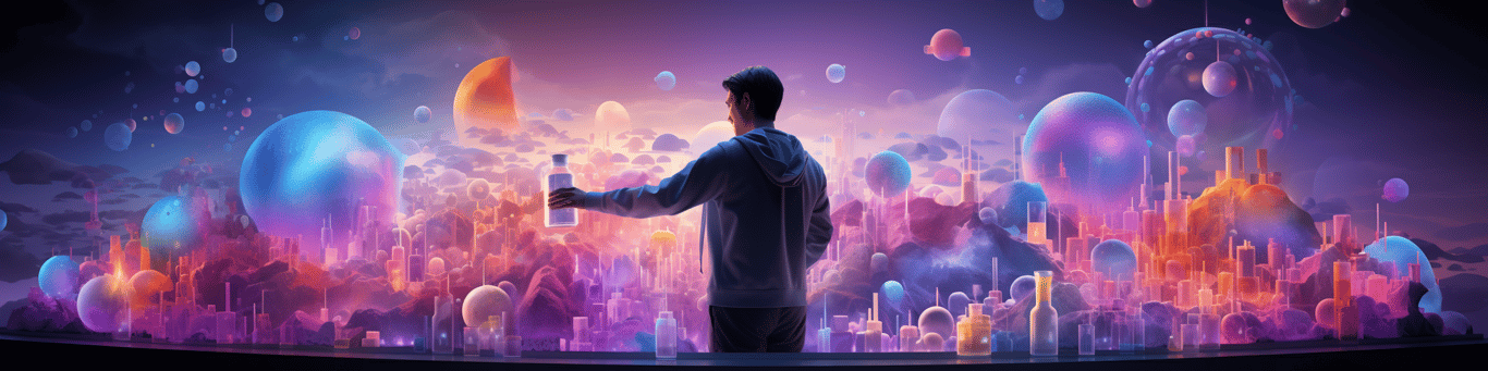 image of a doctor in a lab doing drug, clinical research